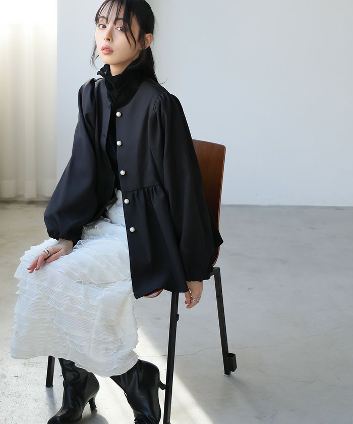 ベージュ ファー ジャケット ペプラムスタイル 楽天市場】レディース ベスト ジレ 秋冬 大人 上品 きれいめ 30